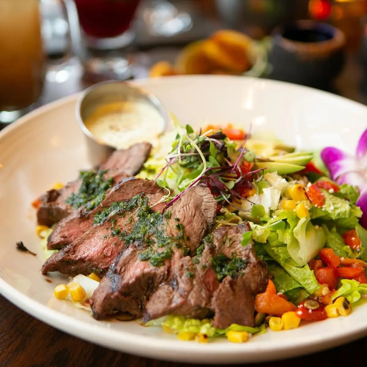 Flat Iron Steak Salad