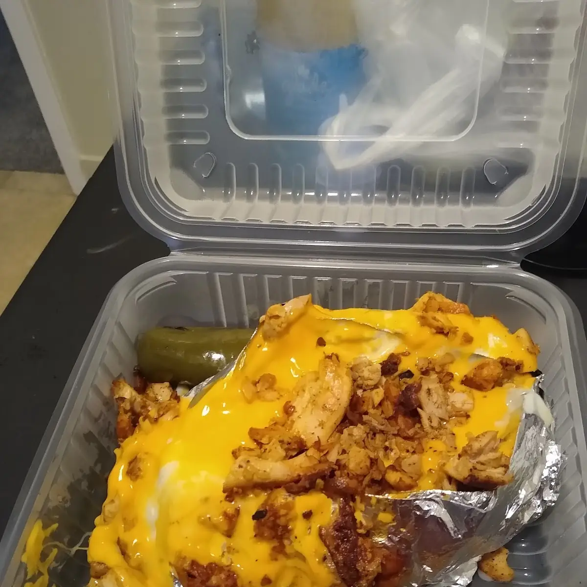 Baked Potato with Grilled Chicken