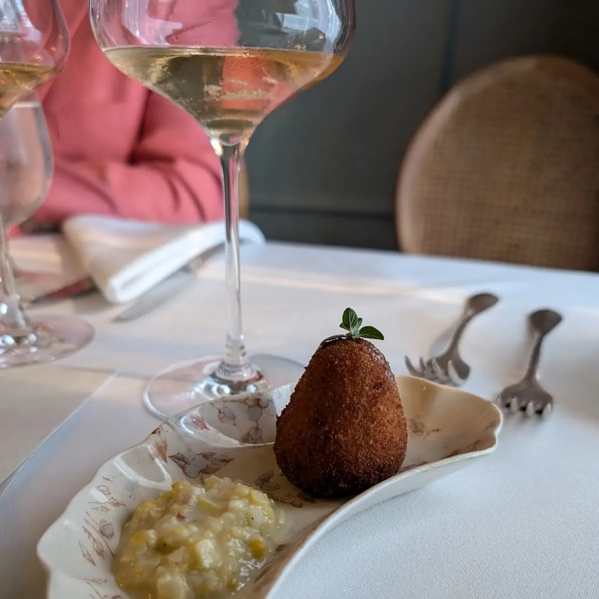 Arancina & Creamed Corn