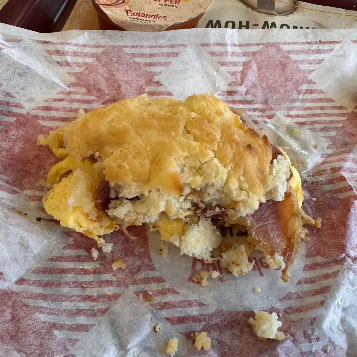 Ham and Egg Biscuit