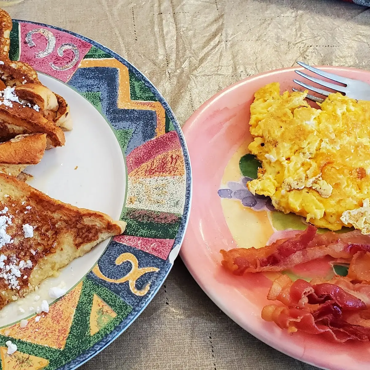 French Toast with Bacon Egg and Cheese