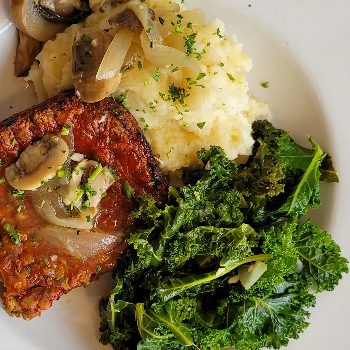 Mashed Potatoes and Asparagus