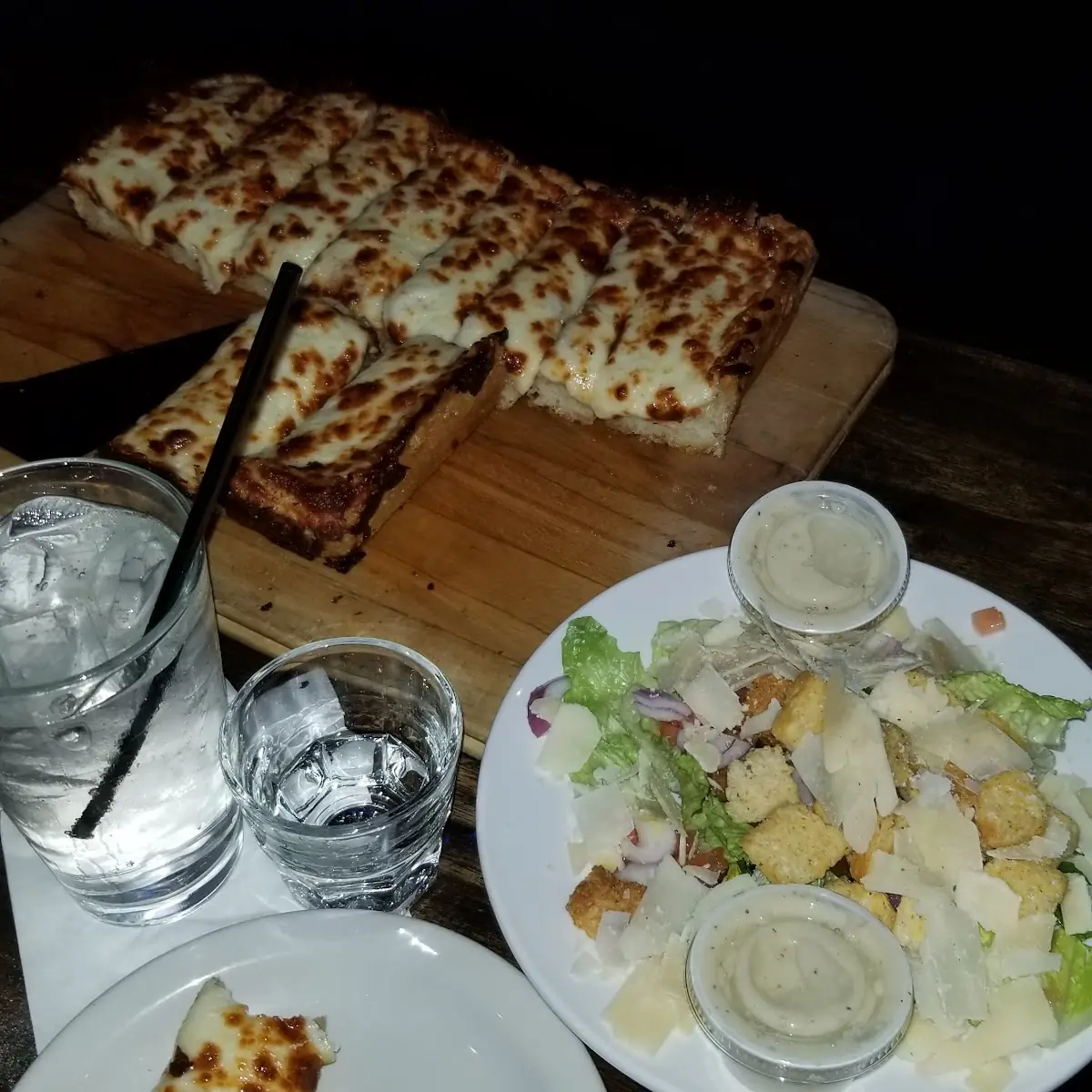 Salad and Cheese Bread