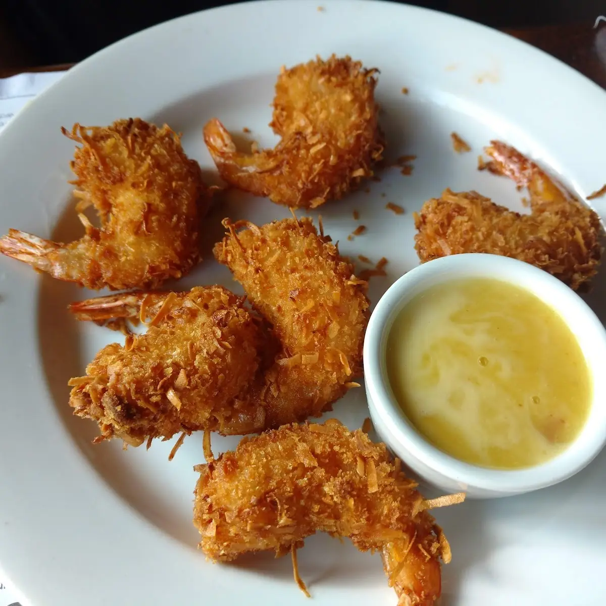 Fried Coconut Shrimp with Honey Mango Sauce