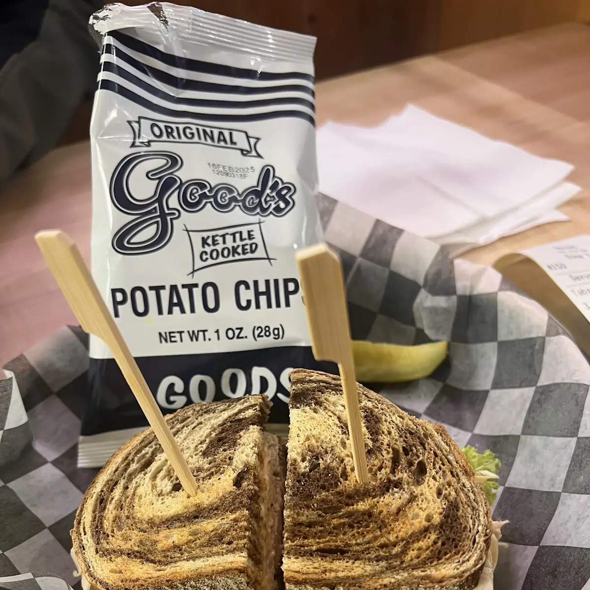 Turkey Bacon Club with Chips