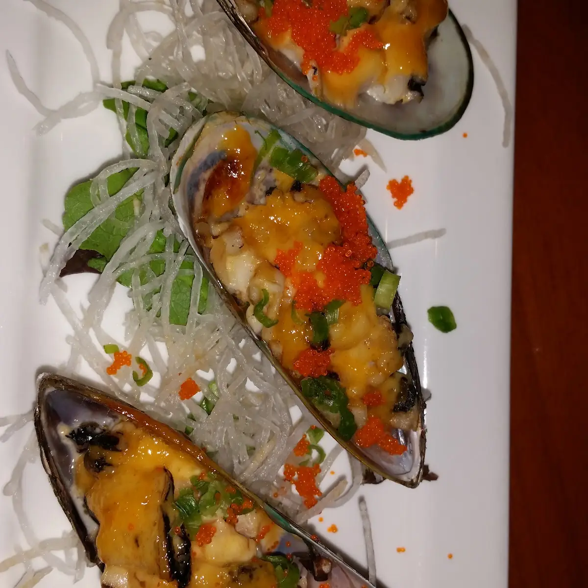 Baked Green Mussels