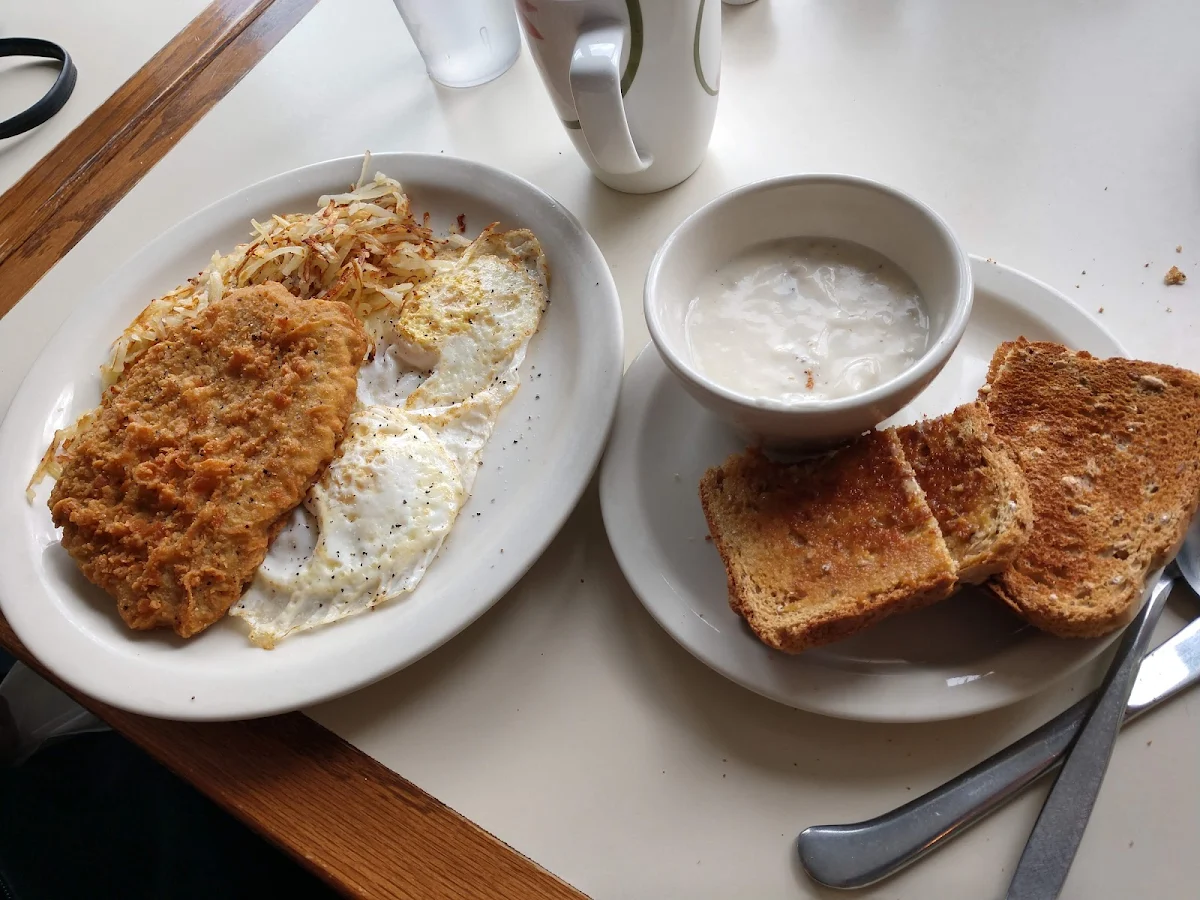 Chicken Fried Steak and Eggs Any Style