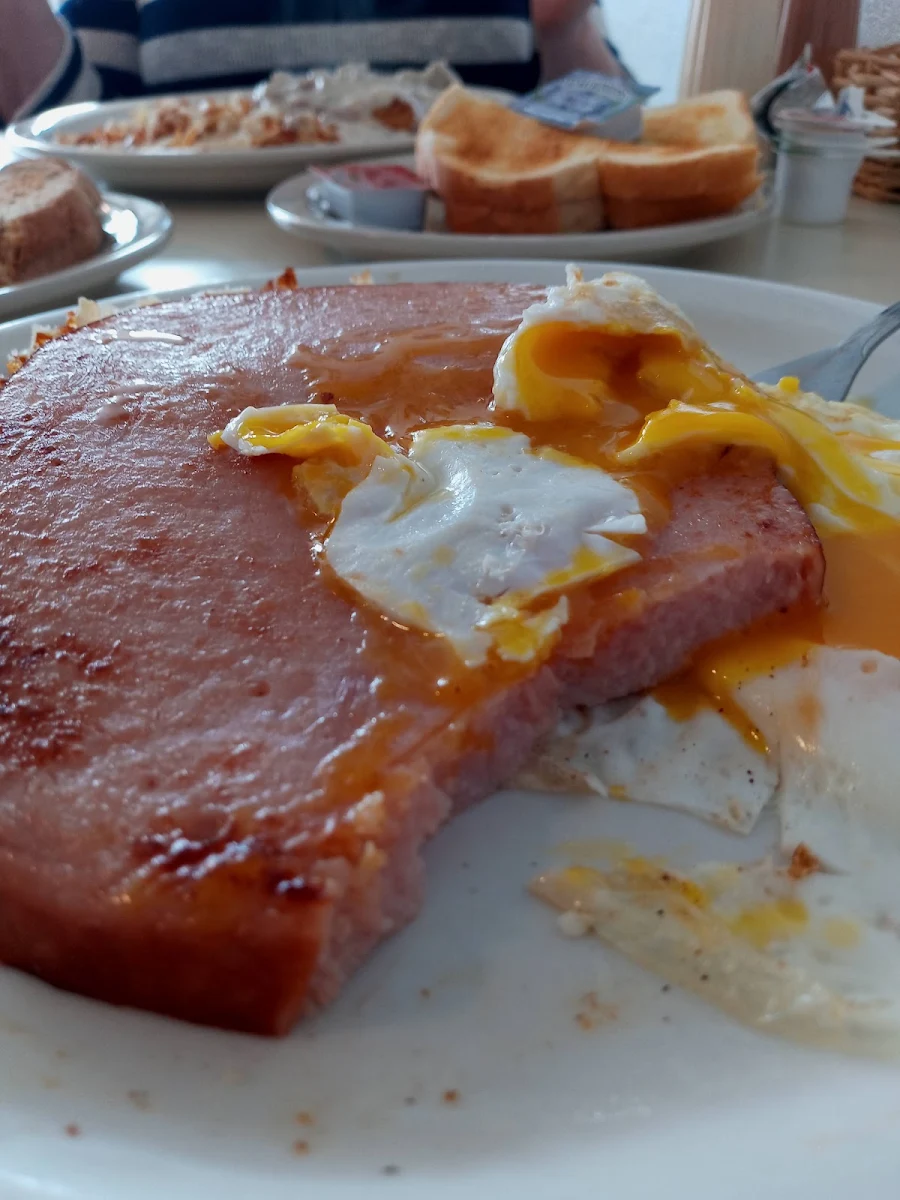 Ham Steak and Eggs