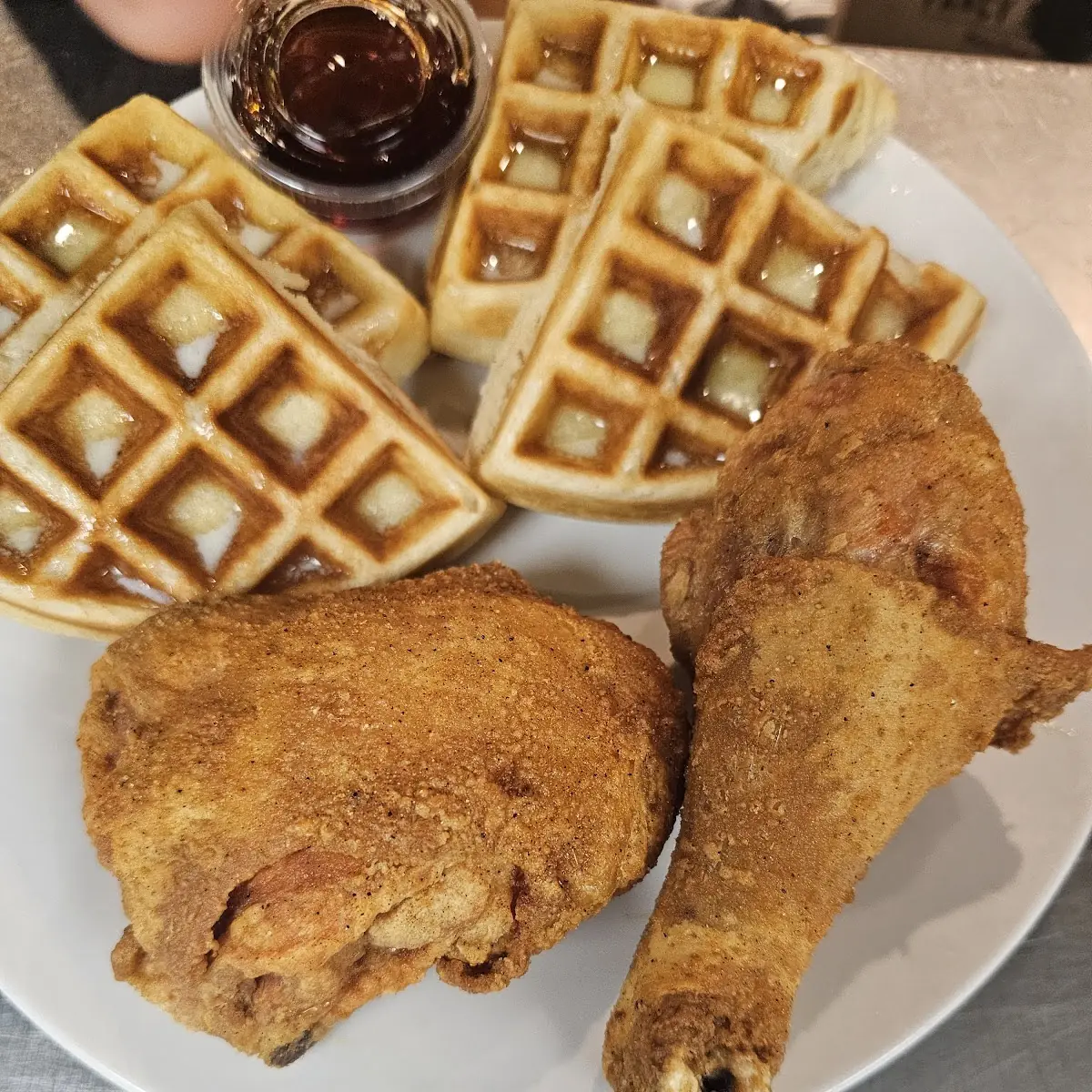 2pc White with Waffle (Wing & Breast)