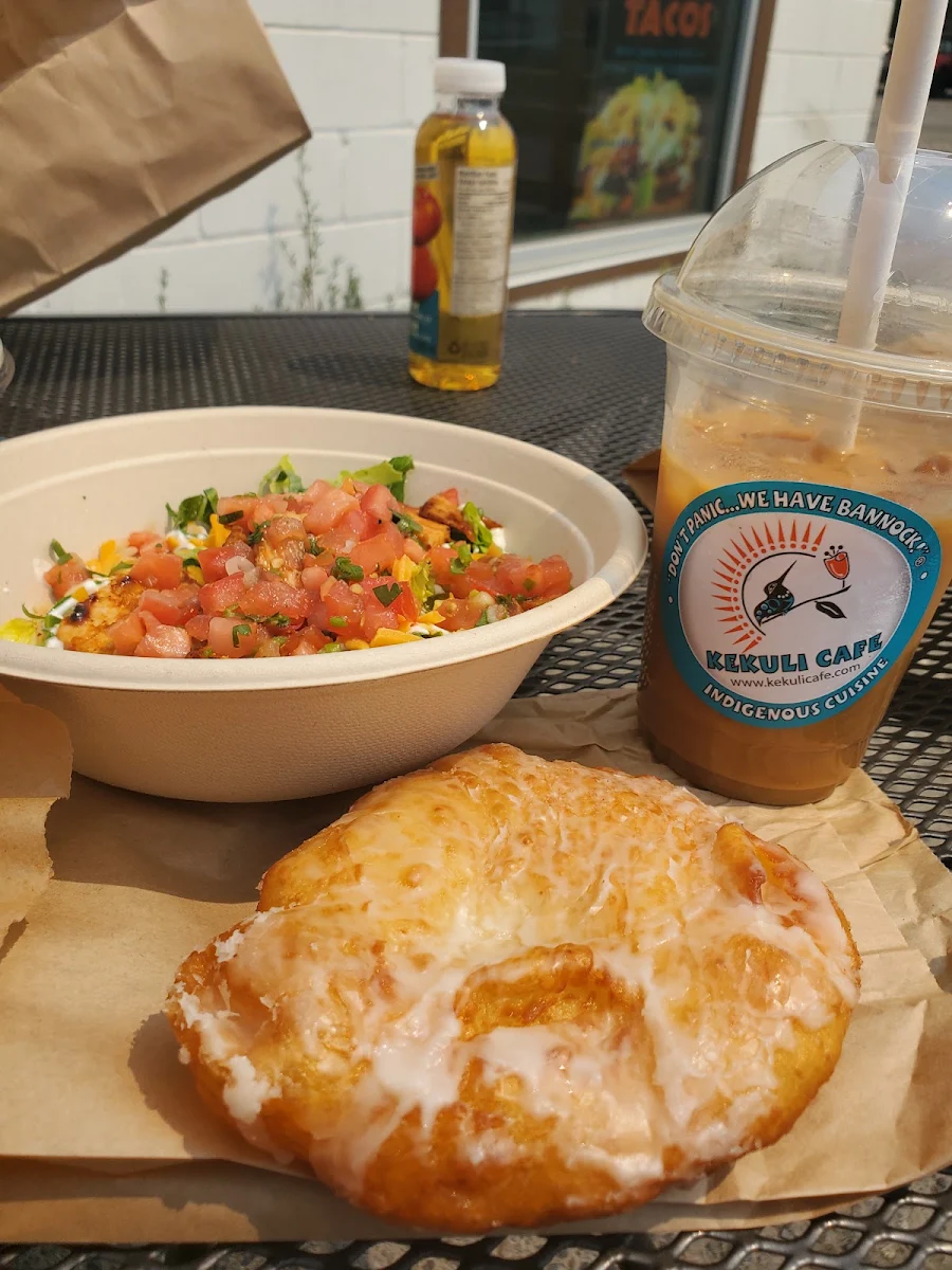 Traditional Frybread, Kekuli Café Coffee- Merritt