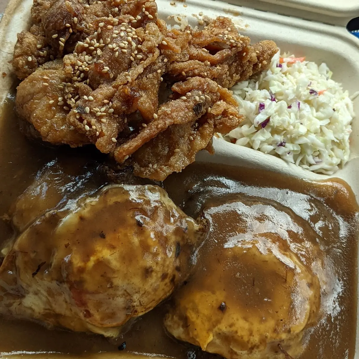 Korean Chicken and Loco Moco
