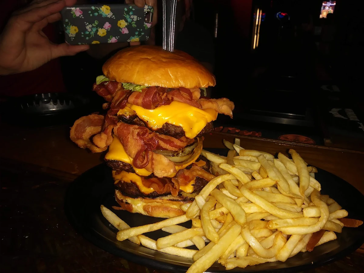 Triple Cheeseburger with Bacon
