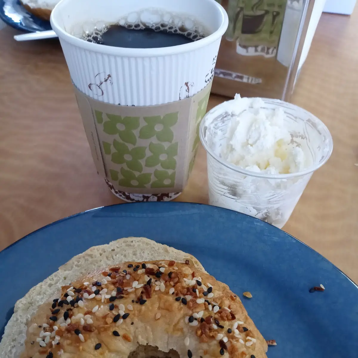 Coffee Bagel Cream Cheese