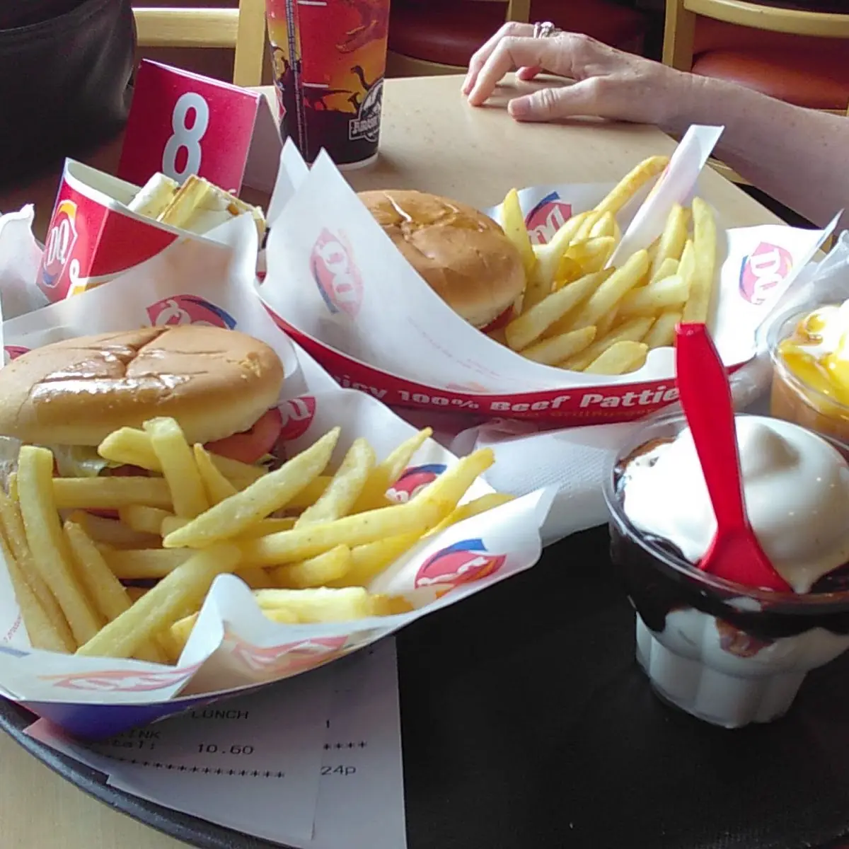 Cheese Burger and Fries