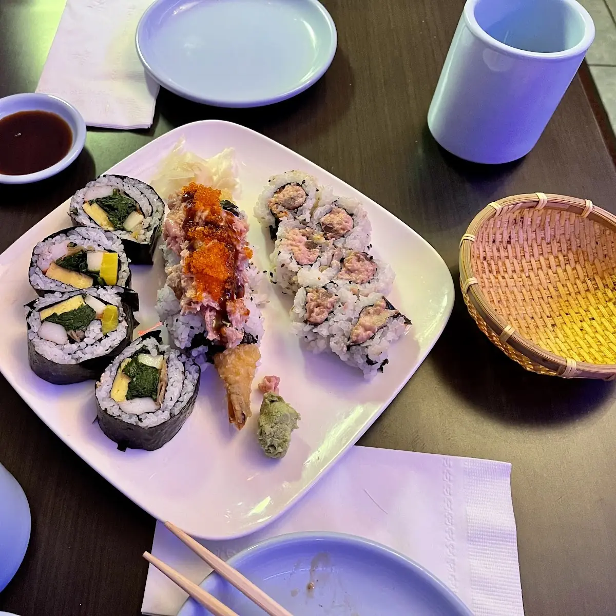 Futomaki Roll Dragon Roll Spicy Tuna Roll