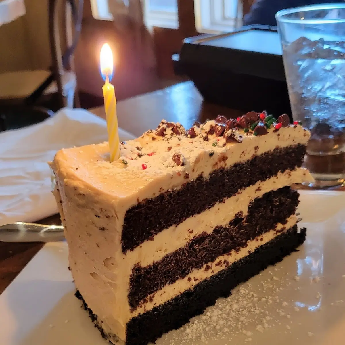 Chocolate Cake with Peanut Butter Icing
