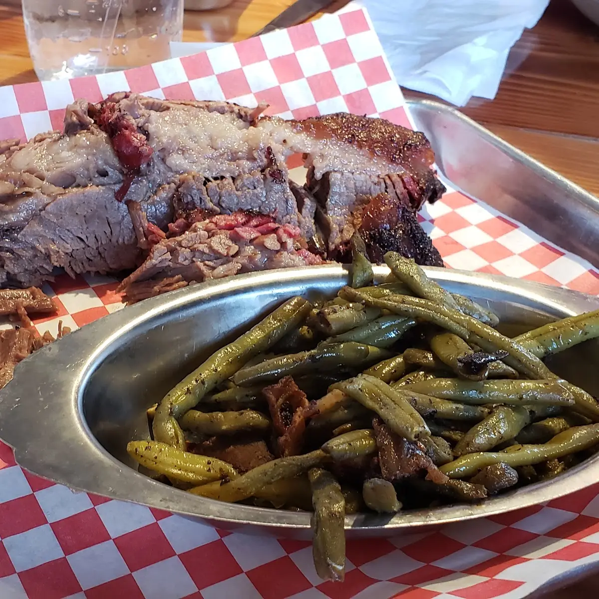 12 Oz Brisket Platter with Green Beans