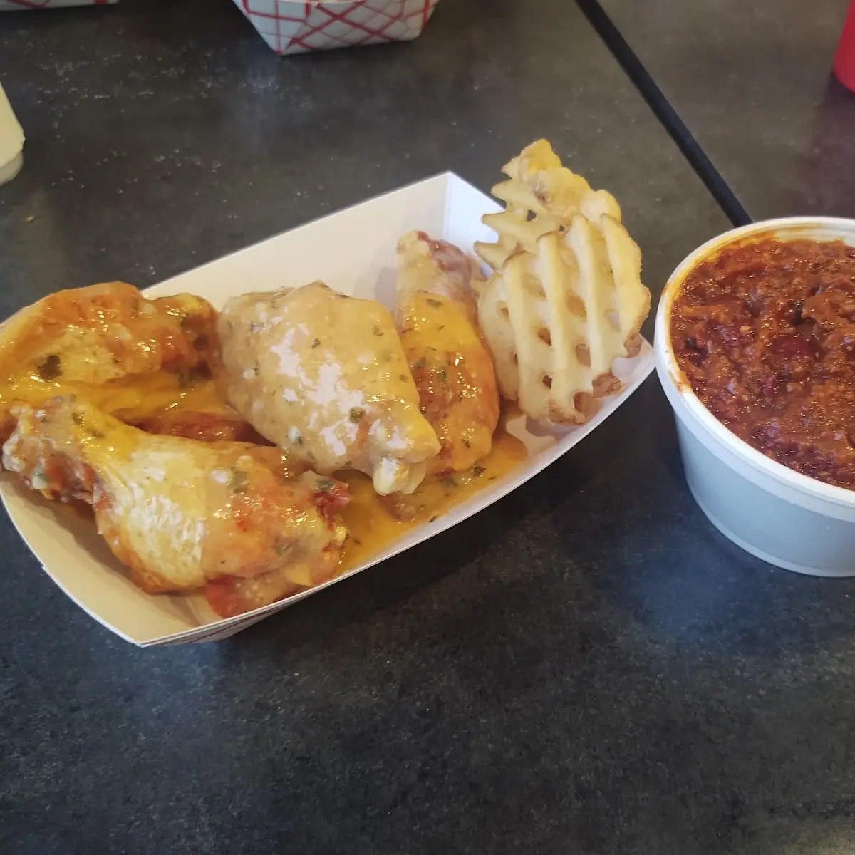 Garlic Parmesan Wings with Chili