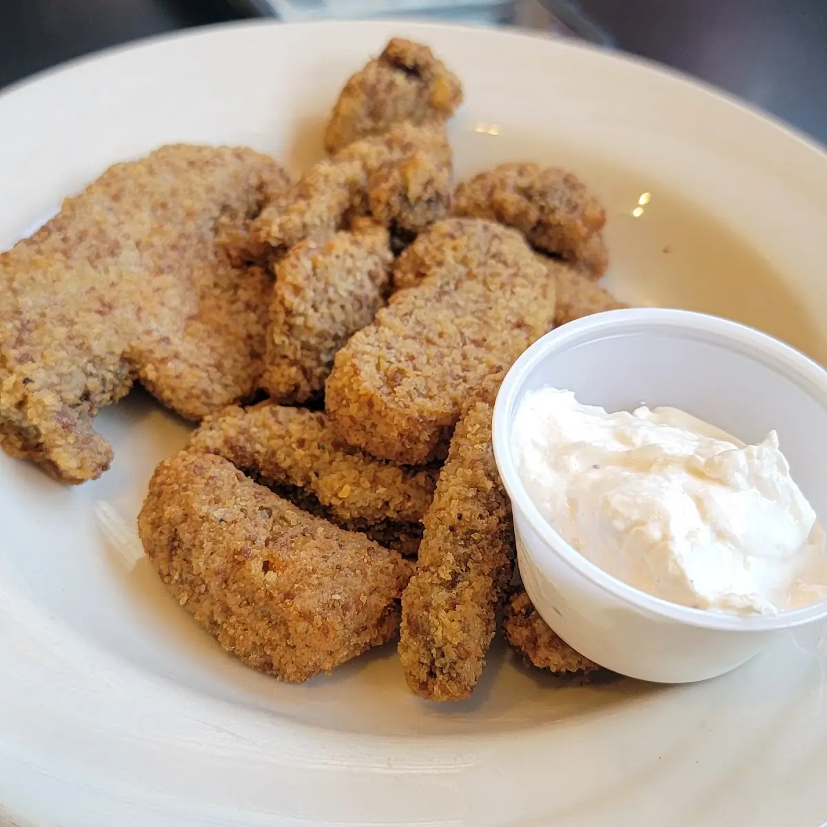 8 Breaded Deep Fried Portobello Mushrooms