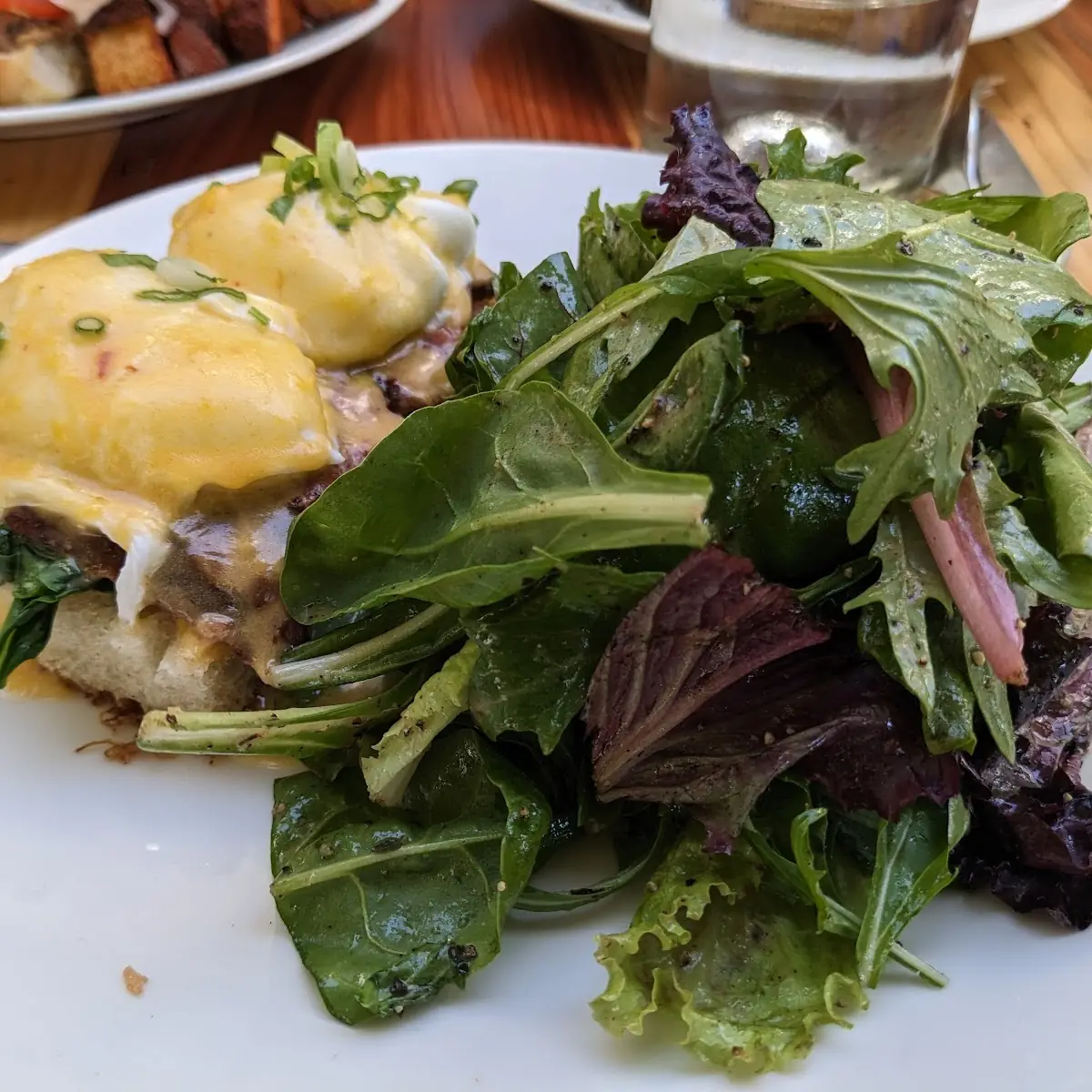 Crab Cake Benedict with Breakfast Potatoes