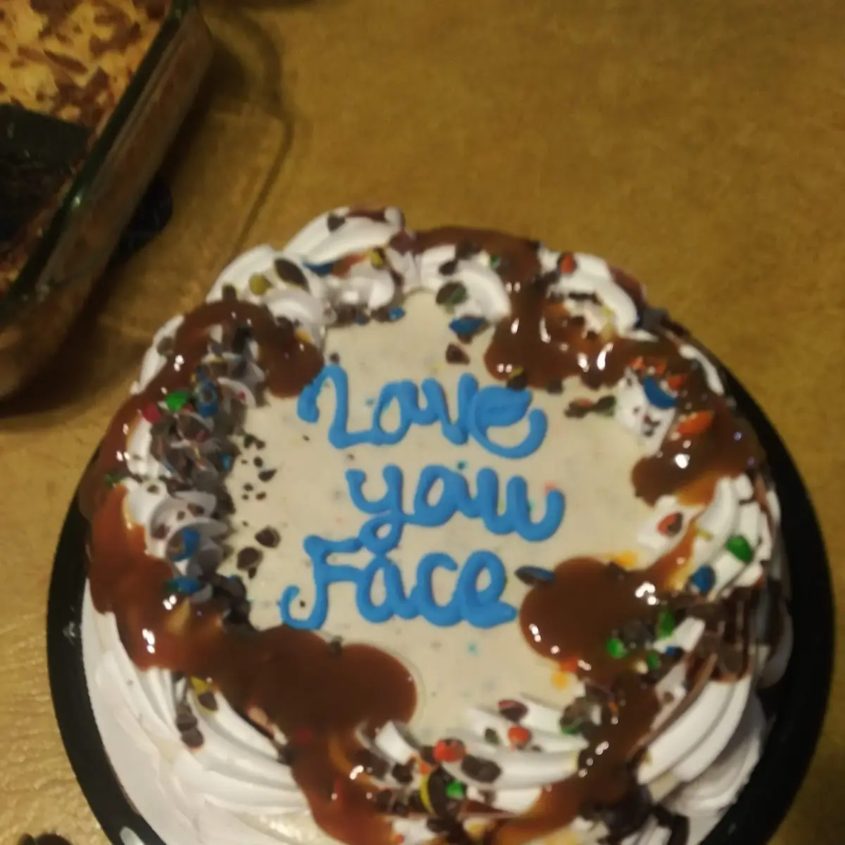 Ice Cream Carmel Cake