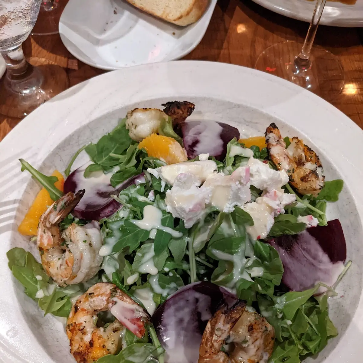 Summer Salad with Grilled Shrimp