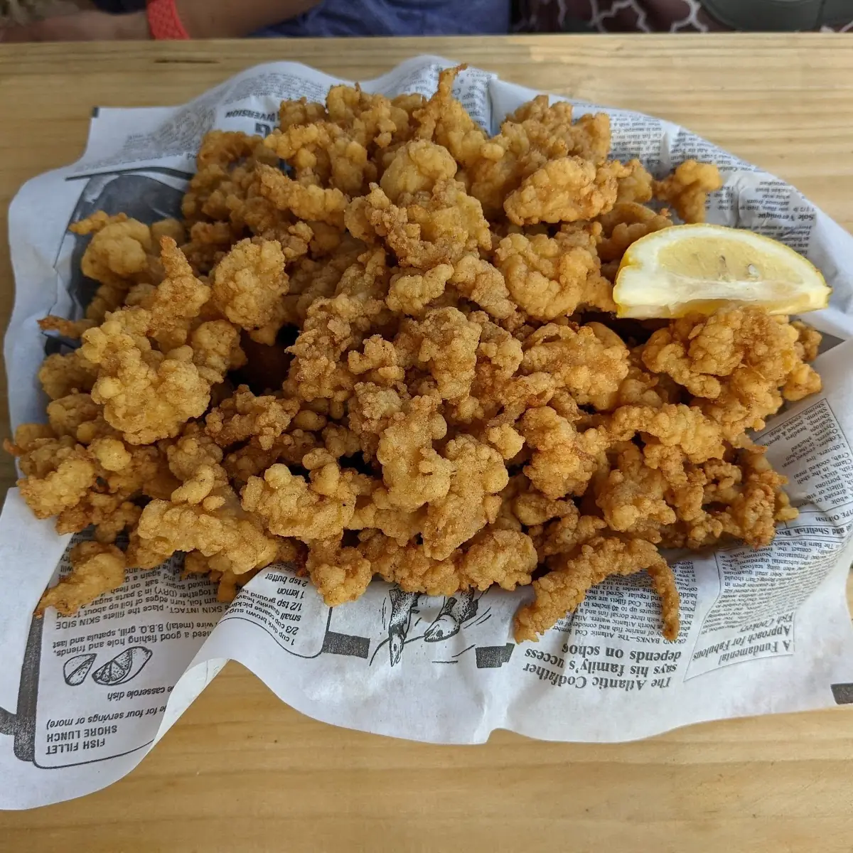 Fried Scallops and Clams