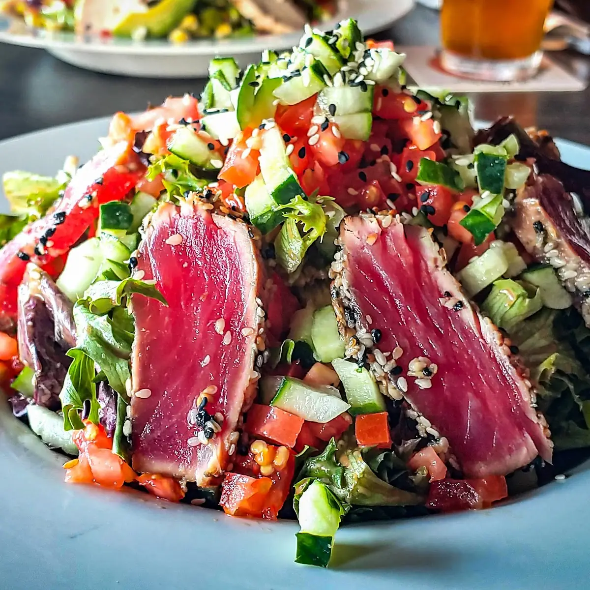 Sesame-Seared Tuna Salad