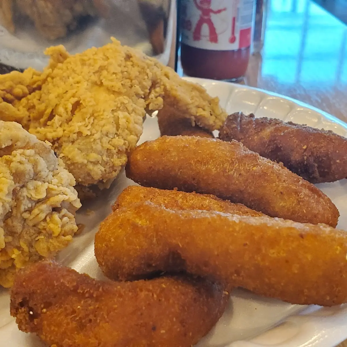 Fried Wings Hush Puppies