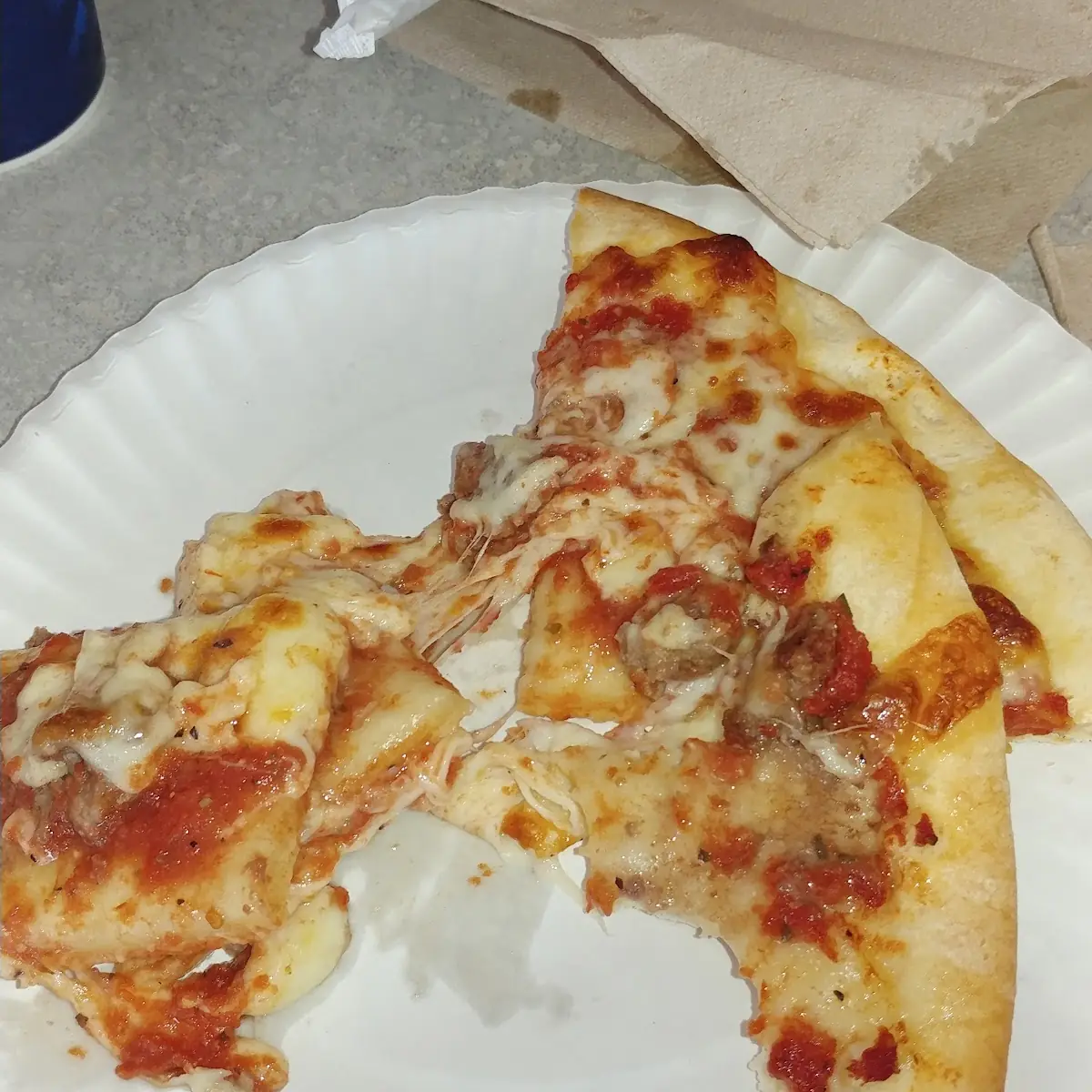 Sausage Pizza Slice