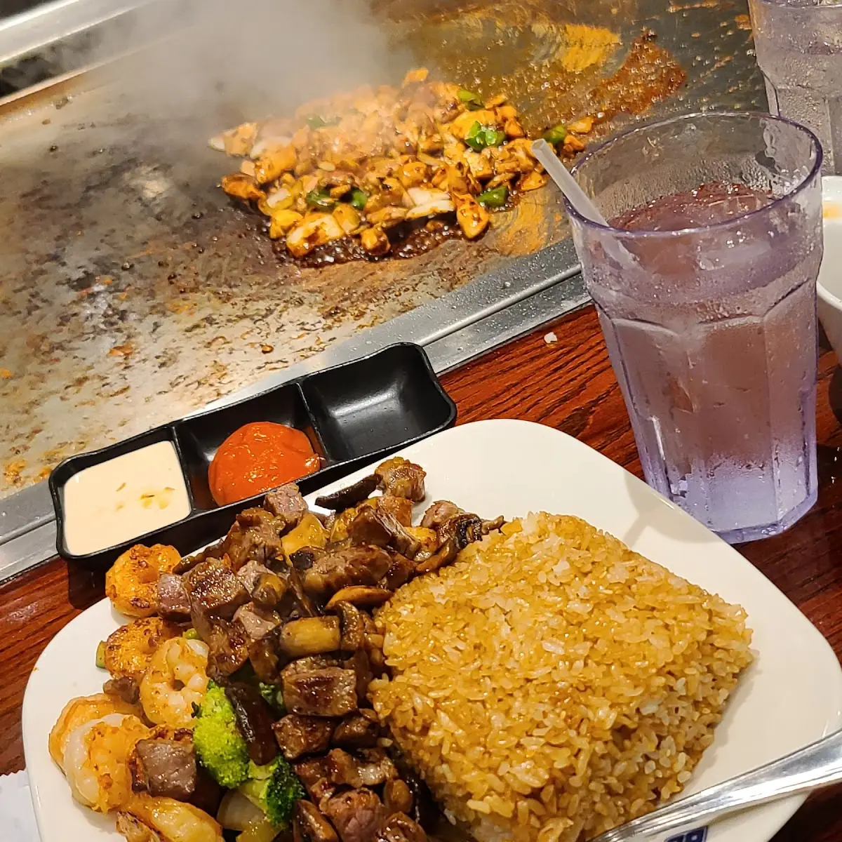 Teriyaki Chicken and Shrimp