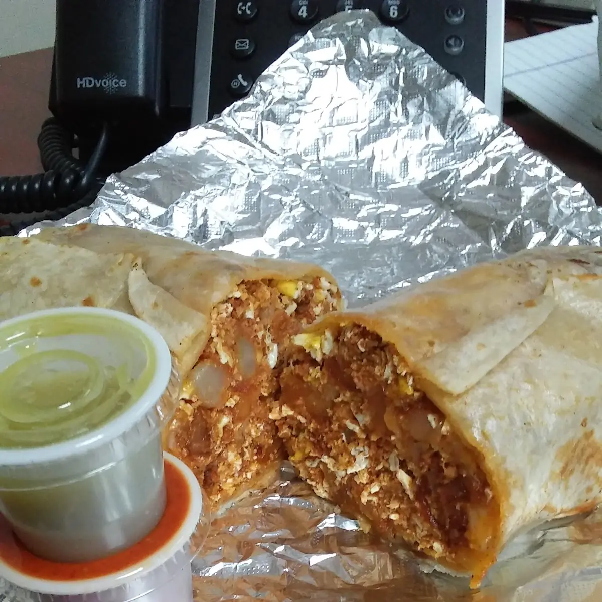 Chorizo Breakfast Burrito