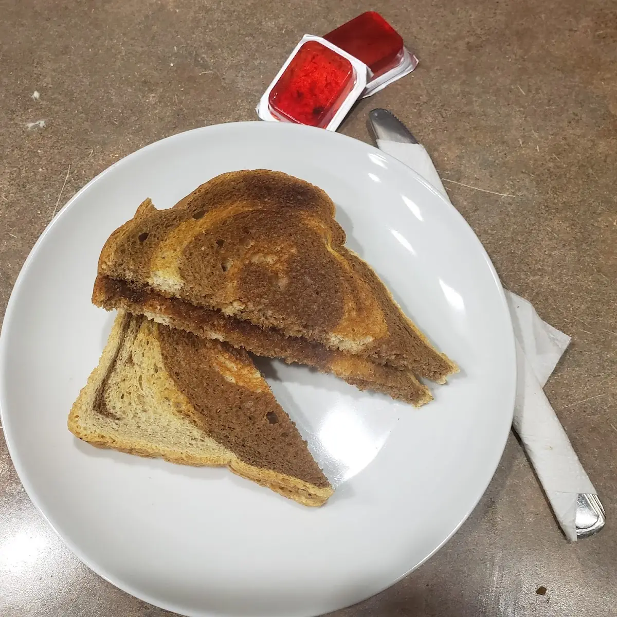 Toasted Marble Rye with Jam