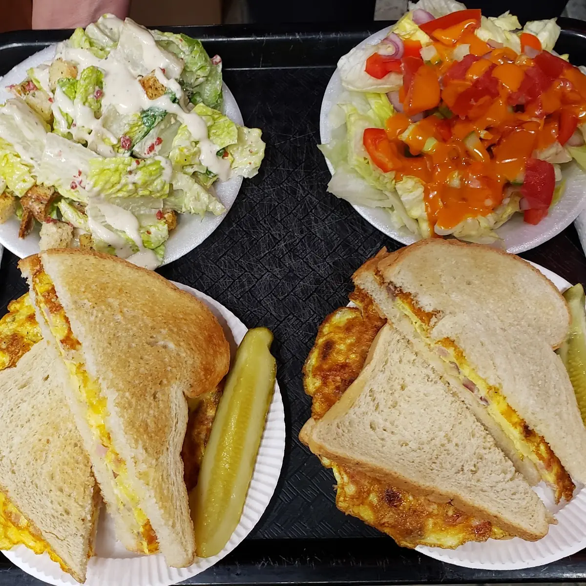 Toasted Westerns and Salad