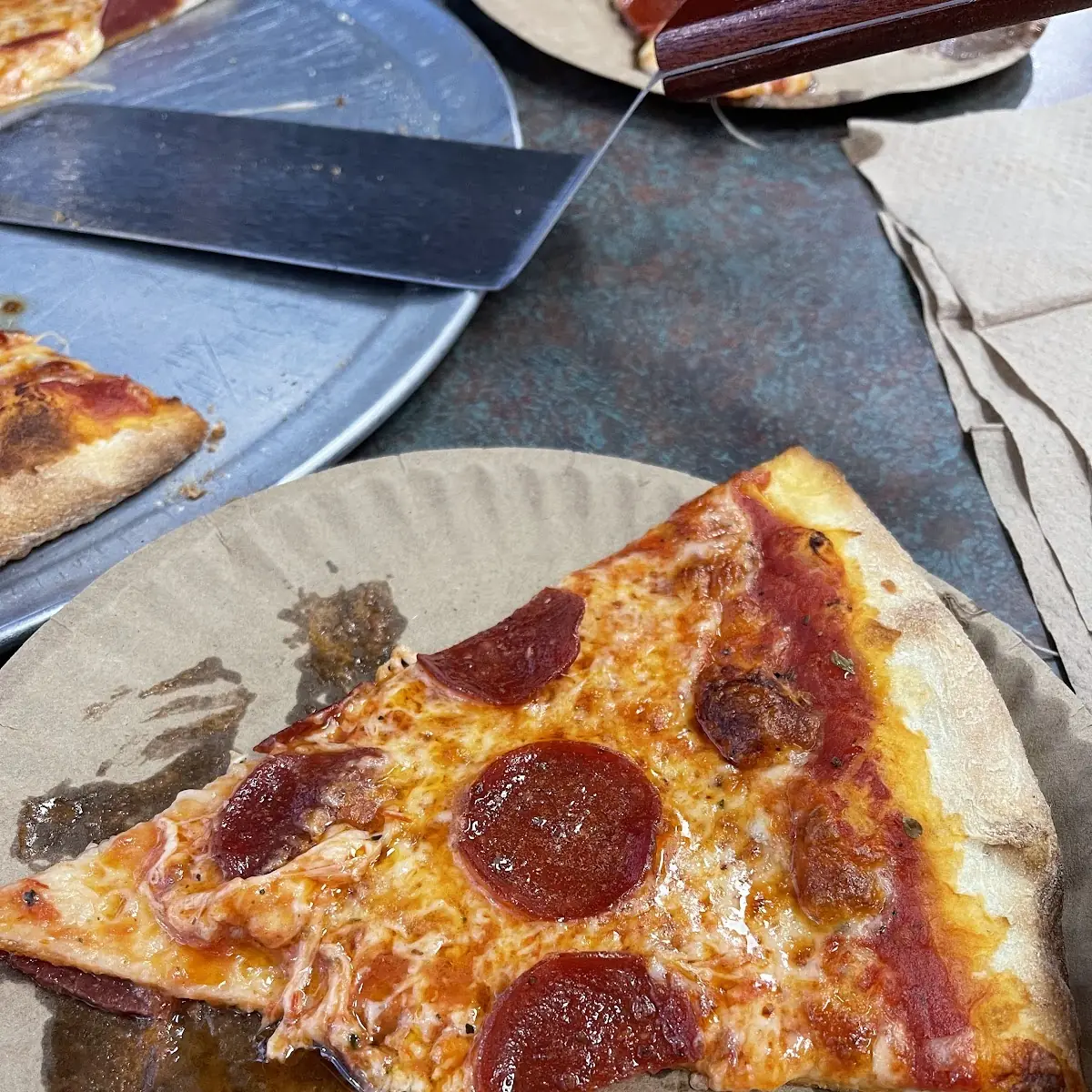 Thin Crust Pepperoni Pizza