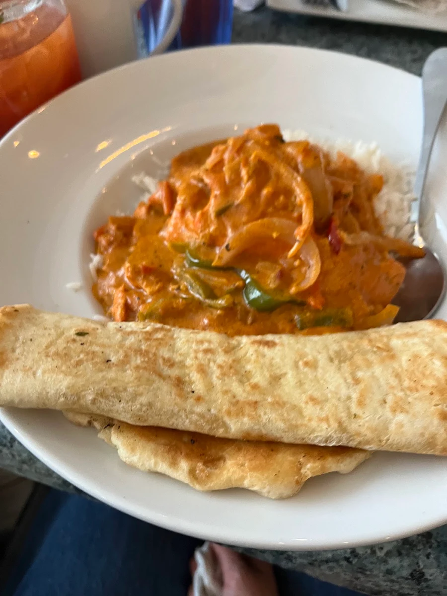 Butter Chicken Special, The Beach Lakefront Bar & Grill