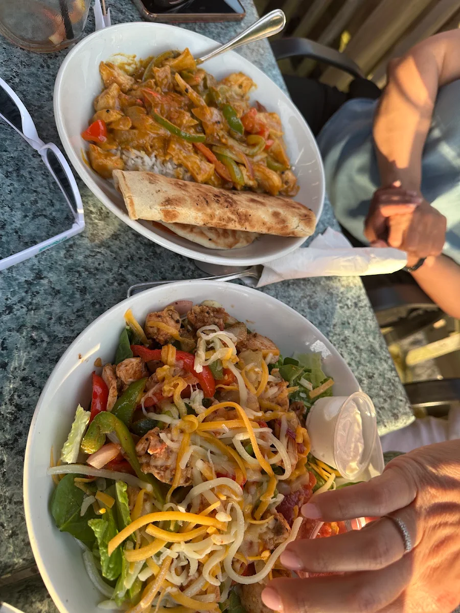 Chicken Curry and Rice, The Beach Lakefront Bar & Grill