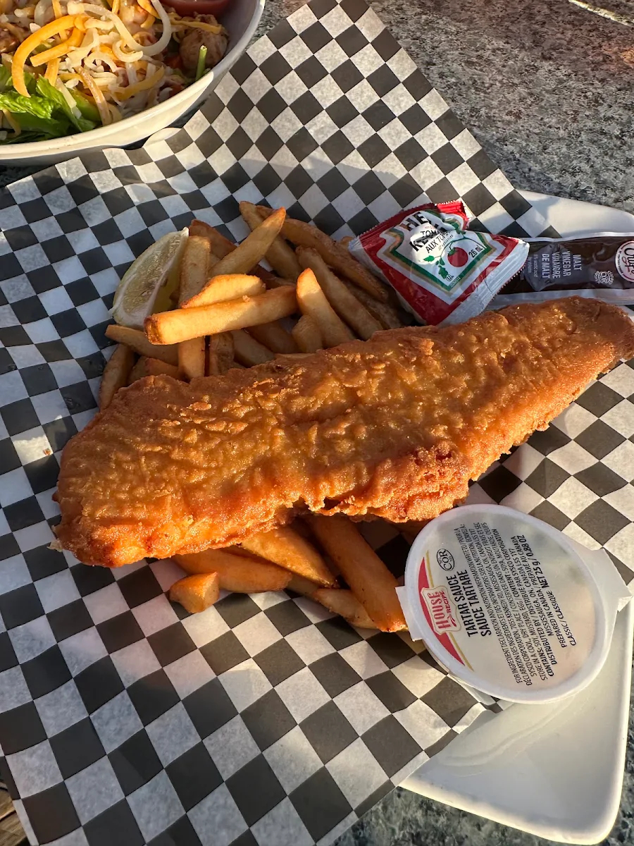 Fish & Chips, The Beach Lakefront Bar & Grill