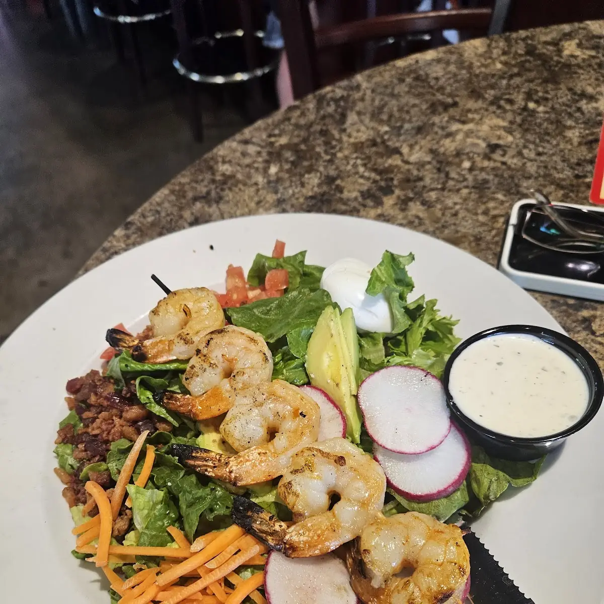 Cobb Salad with Grilled Shrimp