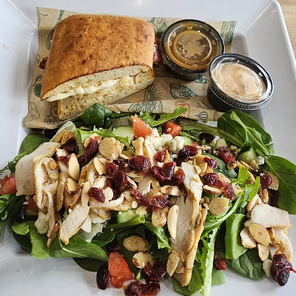 Harvest Chicken Salad Contains Pecans