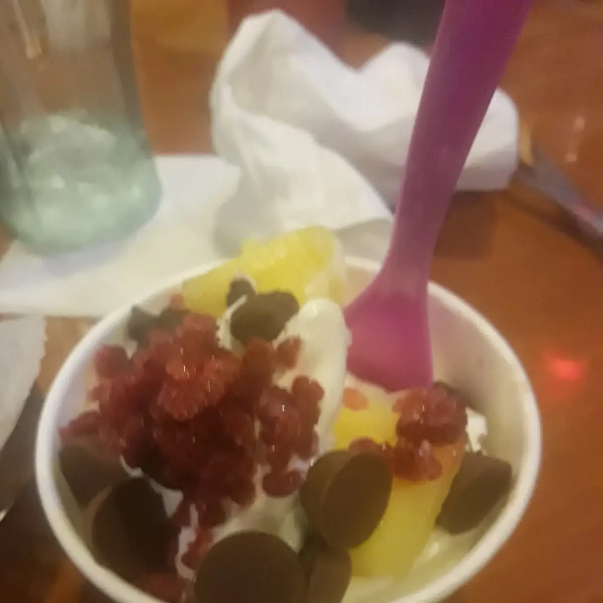 Frozen Yogurt with Toppings