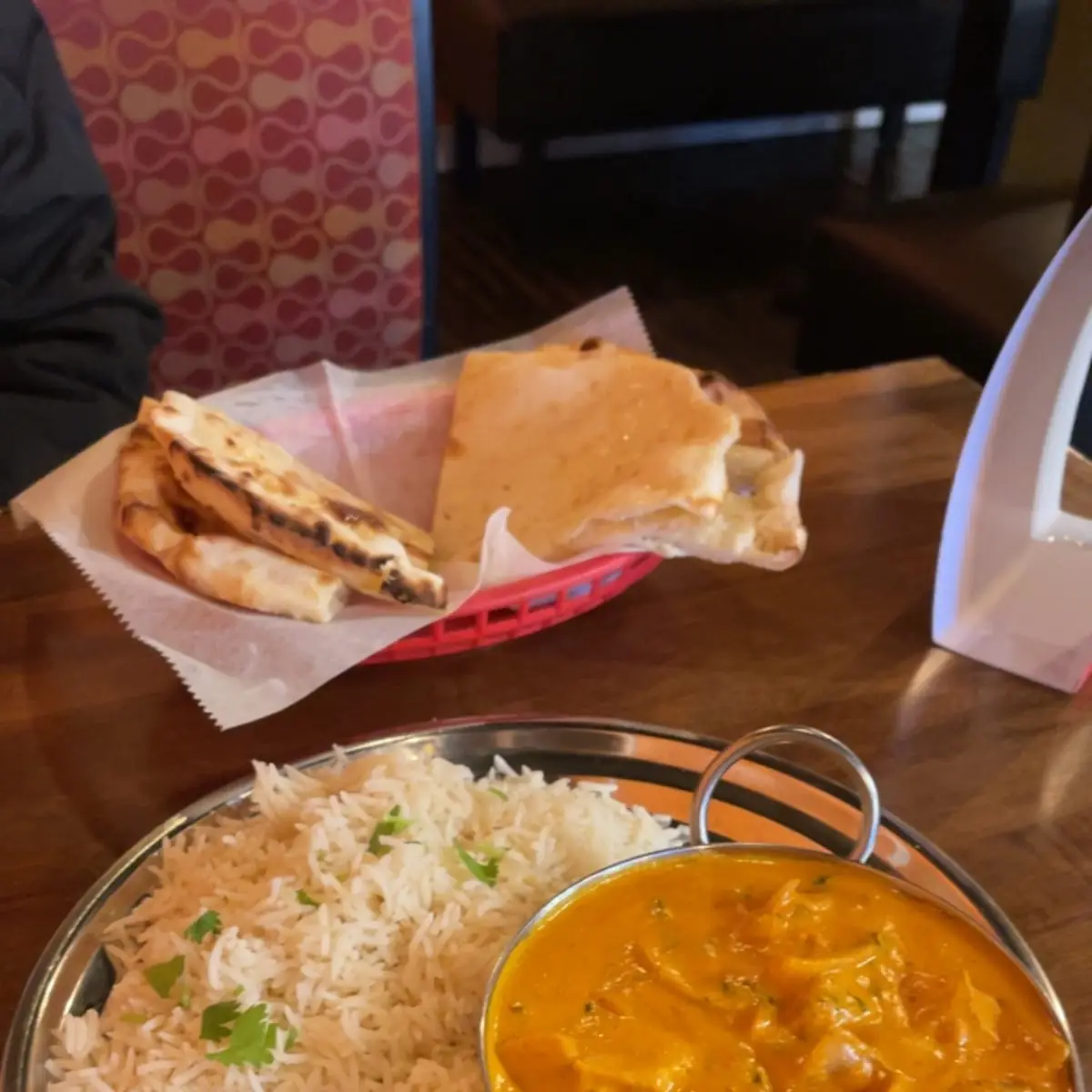 Lamb Curry and Garlic Naan