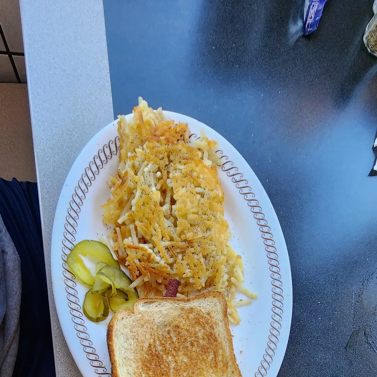 Texas Bacon Egg and Cheese Sandwich and a Waffle