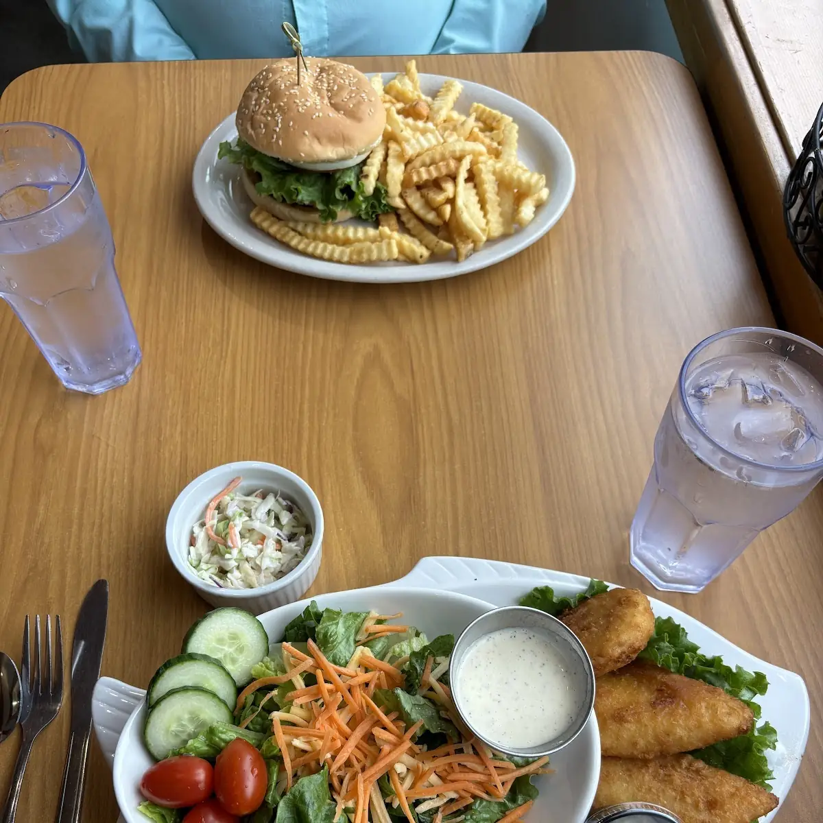 Fish & Green Salad