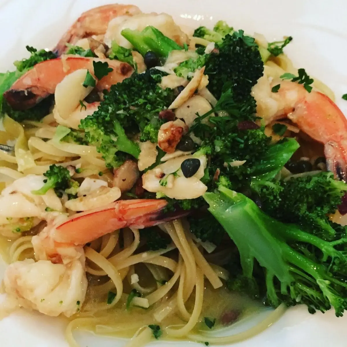 Broccoli Rabe w Shrimp & Scallops