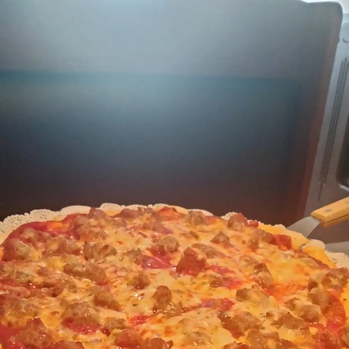 Cheese and Sausage Pizza