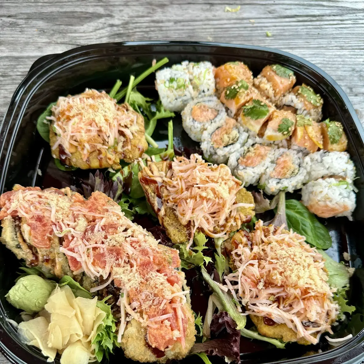 Assorted Sushi Rolls and Maki