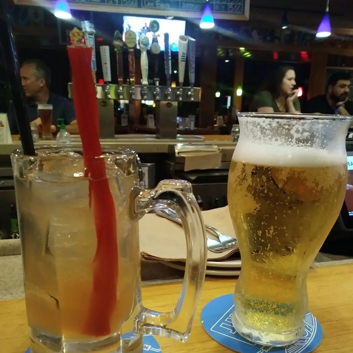 Strawberry Margarita and Coors Light
