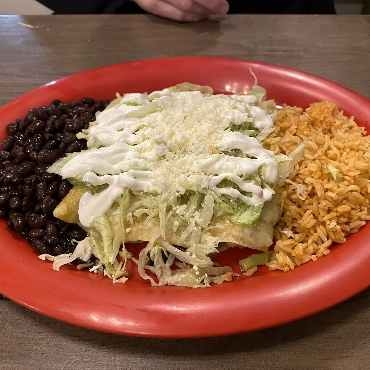 Veggie Enchiladas with Black Beans and Rice