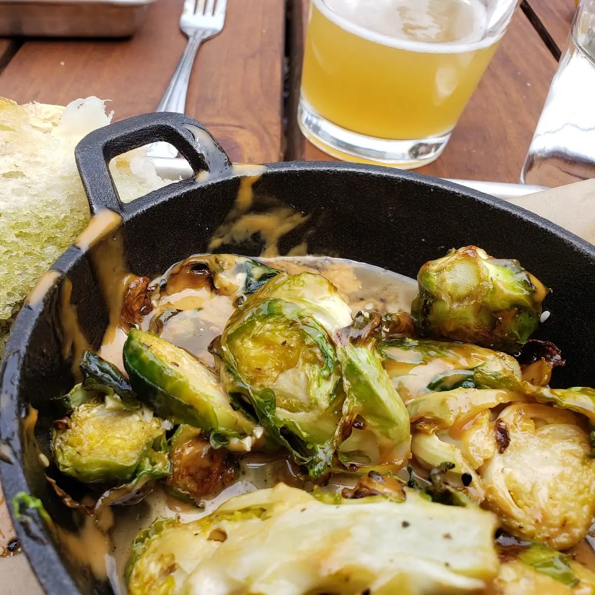 Hot Honey Brussels Sprouts GF